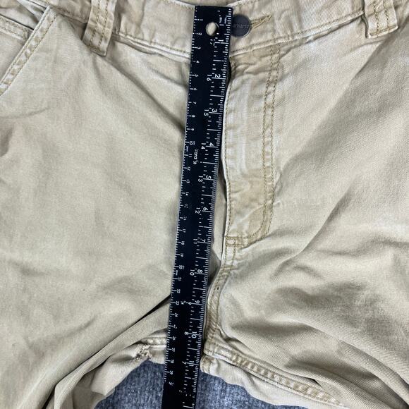 Carhartt Pants Mens Size 36x30 Khaki Relaxed Fit Stretch Workwear Casual Chino - Picture 4 of 11